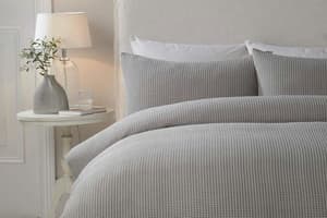 Serene | Lindly Duvet Cover Set | Grey | King