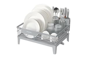 Songmics Dish Rack | Kitchen Dish Drainer | Steel & Plastic | 31 X 42 X 18.5 Cm