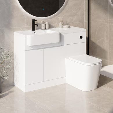 Bali 1100mm Toilet and Sink Unit Left Hand
