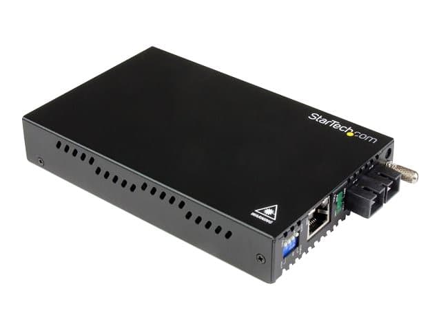 STARTECH.COM - Startech Gigabit Ethernet Single Mode Fiber Media Converter SC 40 km - 1000 Mbps (ET91000SM402) - fibre media converter - 1GbE