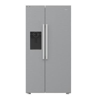 Refurbished Hotpoint HPG2 6573W XP4UK Dual No Frost American Fridge Freezer with Water and Ice Dispenser - Stainless Steel