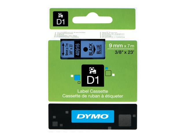 DYMO - D1 - label tape - 1 cassette(s) - Roll (0.9 cm x 7 m)