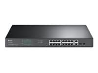 TP-LINK - JetStream TL-SG1218MPE - switch - 16 ports - smart - rack-mountable