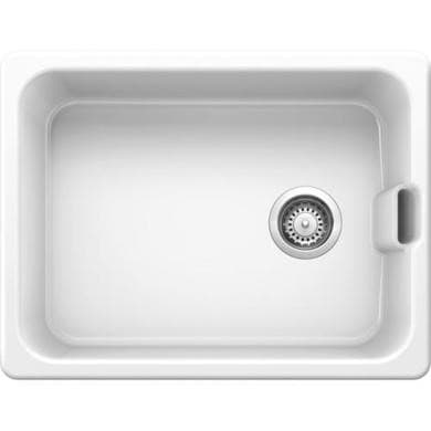 Blanco Single Bowl Undermount Ceramic Belfast Kitchen Sink - White