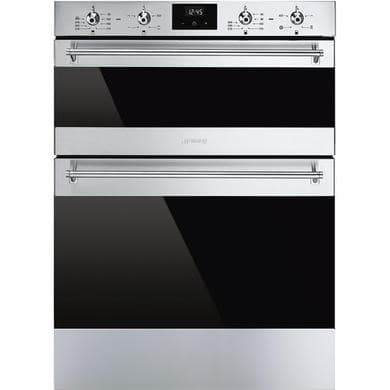 Smeg DUSF6300X Classic Built-Under Electric Double Oven - Stainless Steel