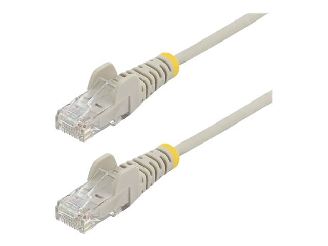 STARTECH.COM - Startech 1.5m Slim LSZH CAT6 Ethernet Cable, 10 Gigabit Snagless RJ45 100W PoE Patch Cord, CAT 6 10GbE UTP Network Cable w/Strain Relief, Grey, ETL, Low Smoke Zero Halogen - Category 6 - 28AWG (N6PAT150CMGRS) - patch cable - 1.5 m - grey