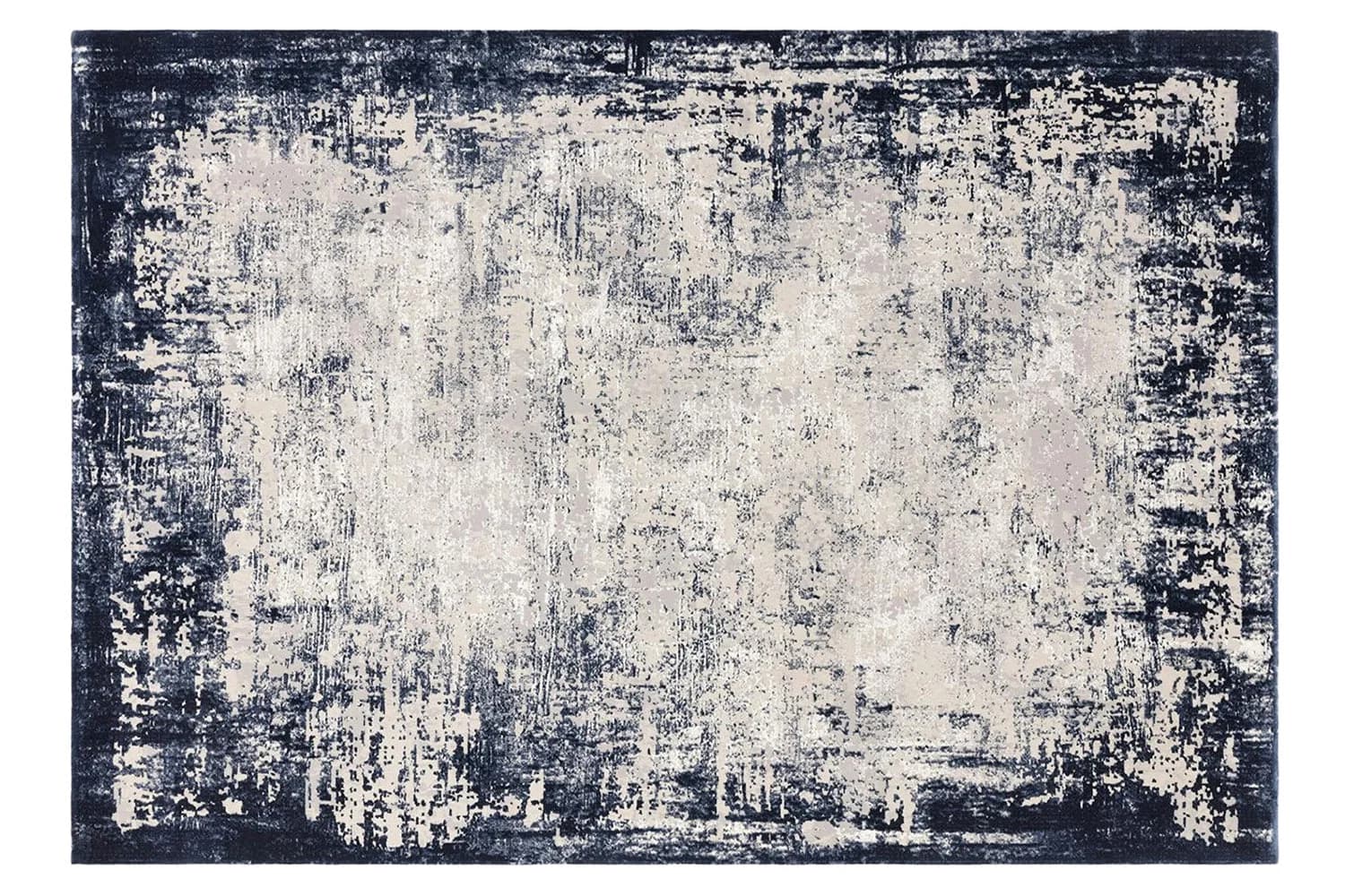 Adele Rug | Navy Border | 80 x 150 cm
