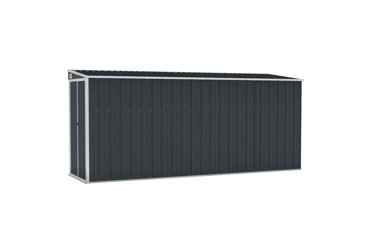 vidaXL 316231 Wall-mounted Garden Shed Anthracite 118x382x178cm Steel