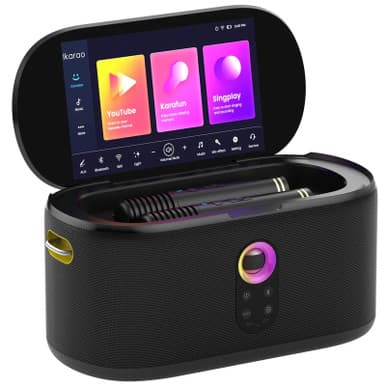 Ikarao Premium Portable Wireless Smart Karaoke Machine 300W with Lyrics Screen 10.1” HD Screen  | SHELL S1