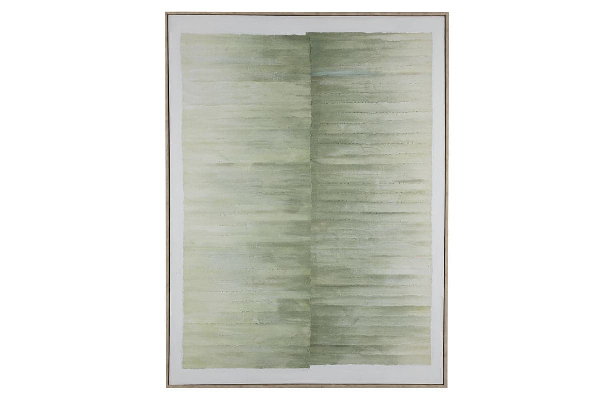 Oran Framed Canvas Wall Art | Green | 120 x 90 cm