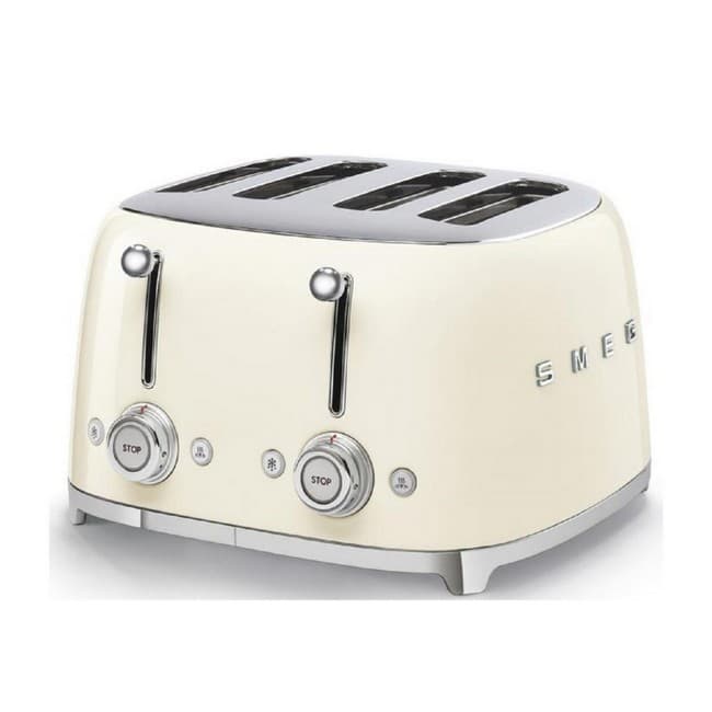 Smeg 4 Slice Retro Style Toaster Cream | TSF03CRUK