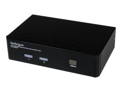 STARTECH.COM - Startech 2 Port USB HDMI KVM Switch with Audio and USB 2.0 Hub - 1080p (1920 x 1200), Hotkey Support - Dual Port Keyboard Video Monitor Switch (SV231HDMIUA) - KVM / audio / USB switch - 2 x KVM / audio / USB - 1 local user - desktop - for P/N: IM12D1500P,