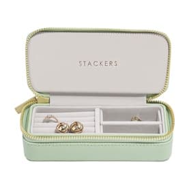 Medium Zipped Jewellery Box Sage Green