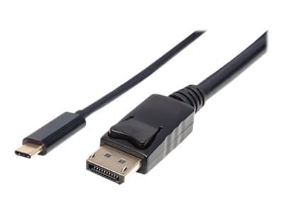 MANHATTAN - USB-C to DisplayPort Cable, 4K@60Hz, 2m, Male to Male, Black, Three Year Warranty, Polybag - DisplayPort cable - USB-C to DisplayPort - 2 m