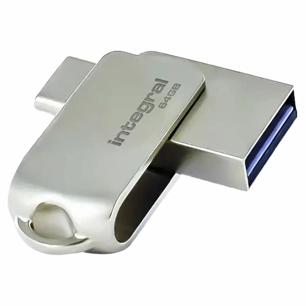 Integral 360-C Dual USB 64GB Flash Drive | INFD64GB360CDL3.0