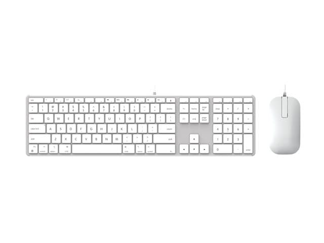 ZAGG - keyboard and mouse set full size - silver Input Device