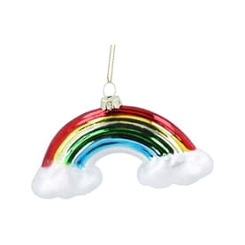 Rainbow Glass Tree Decoration 12cm
