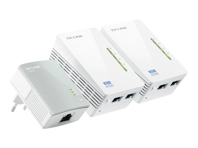 TP-Link TL-WPA4220T KIT AV500 Powerline Universal WiFi Range Extender, 2 Ethernet Ports, Network Kit