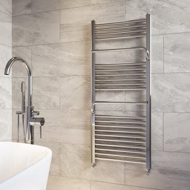 Chrome Towel Radiator 1200 x 500mm - Nazco