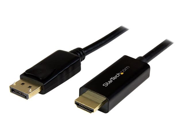 STARTECH.COM - Startech 3 ft (1 m) DisplayPort to HDMI Adapter Cable - 4K DisplayPort to HDMI Converter Cable - Computer Monitor Cable (DP2HDMM1MB) - adapter cable - DisplayPort / HDMI - 1 m