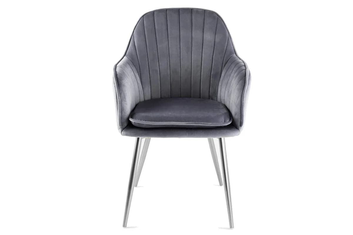 Genesis Muse Accent Chair | Velvet | Grey