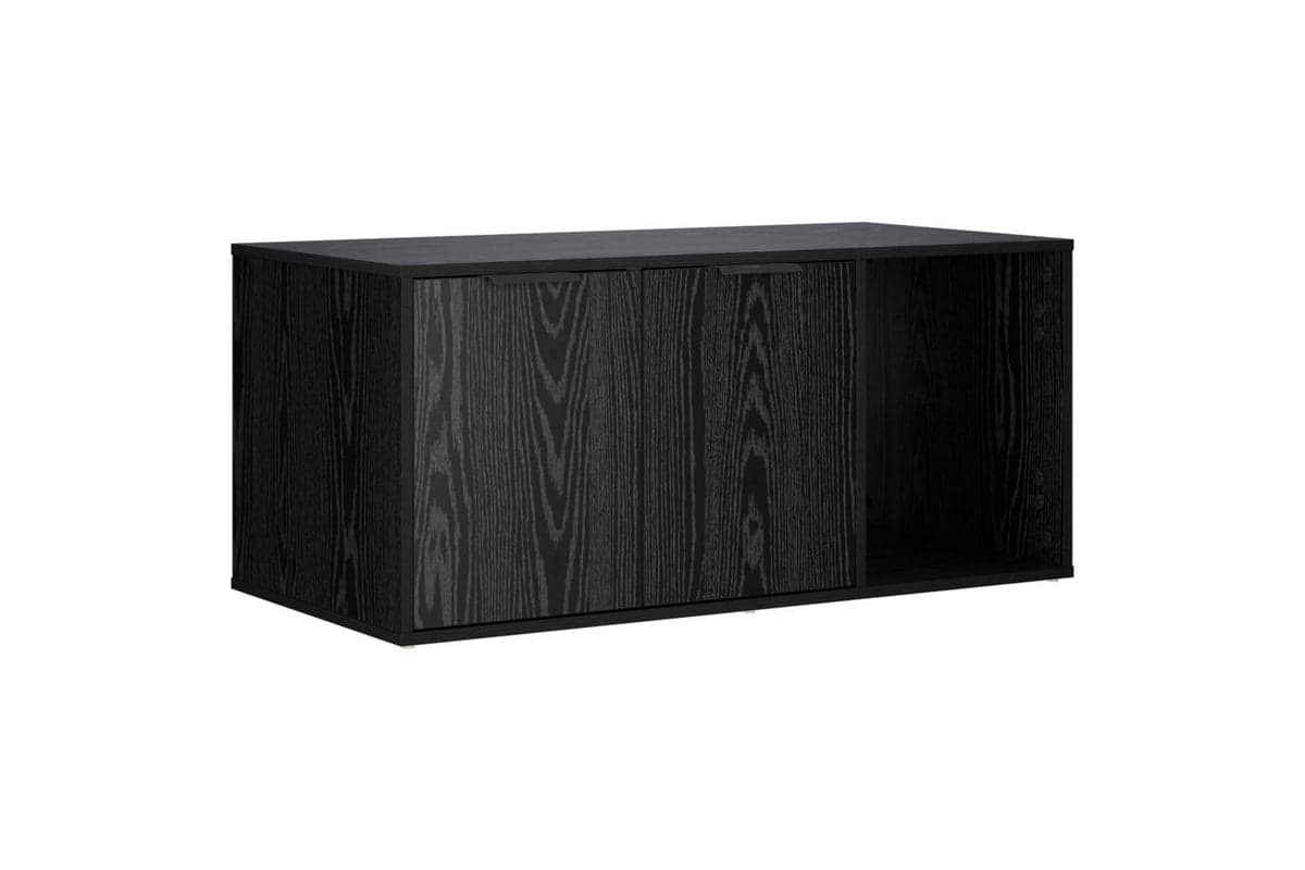 Vidaxl Cat Crate Furniture Black Oak 100 X 49 X 45 Cm Engineered Wood