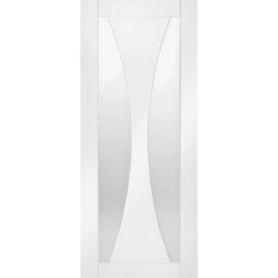 Internal White Primed Glazed Door with Clear Glass - 1981 x 838 x 35mm - Verona - XL Joinery