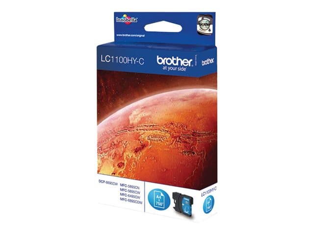 BROTHER - LC1100HYC - High Yield - cyan - original - ink cartridge - for Brother DCP-6690CW, Justio MFC-5890CN