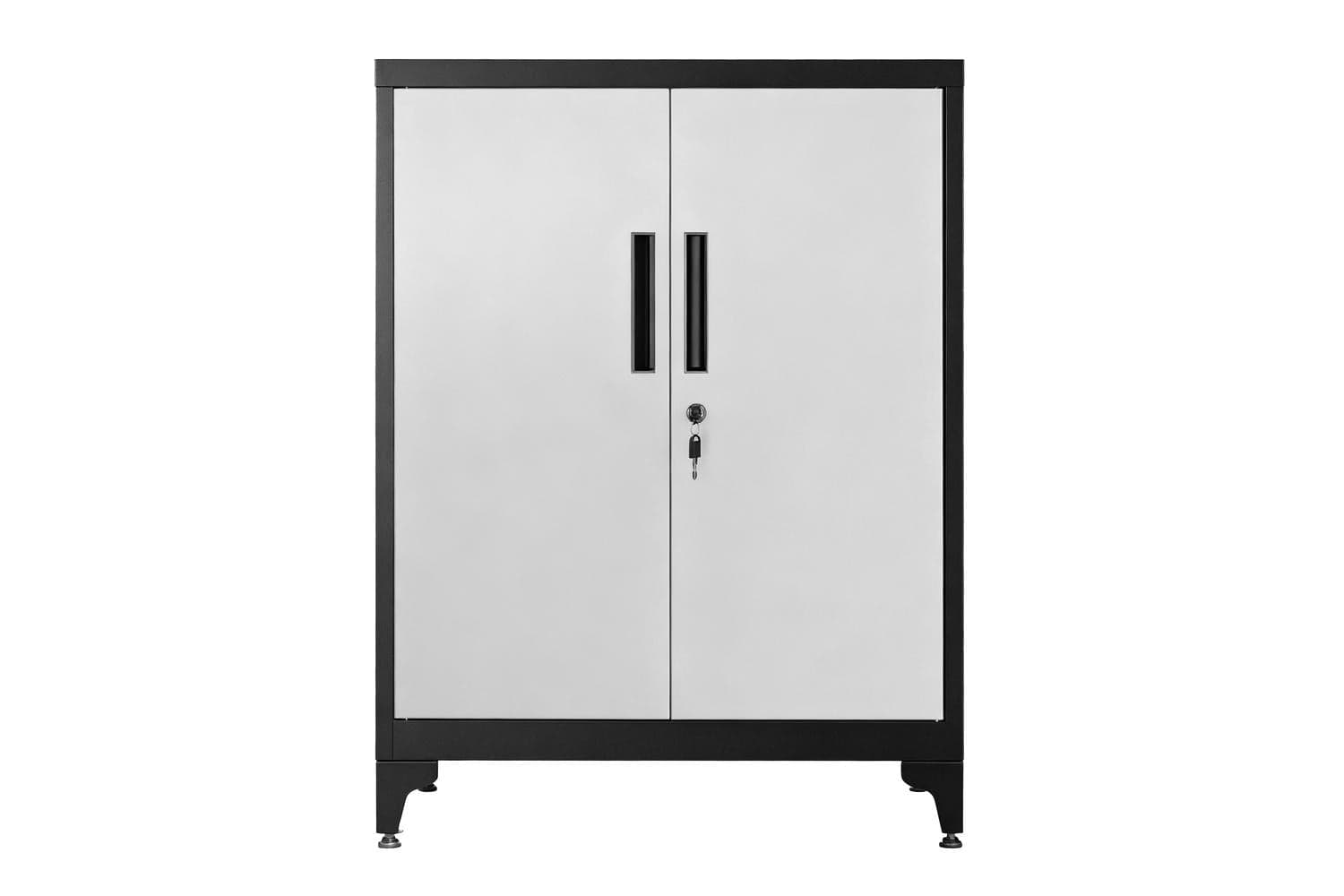 Songmics File Cabinet | Multipurpose Steel Storage Cabinet | Matte Black | 40 X 80 X 90 Cm