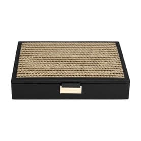 Raffia Classic Jewellery Box Lid Black
