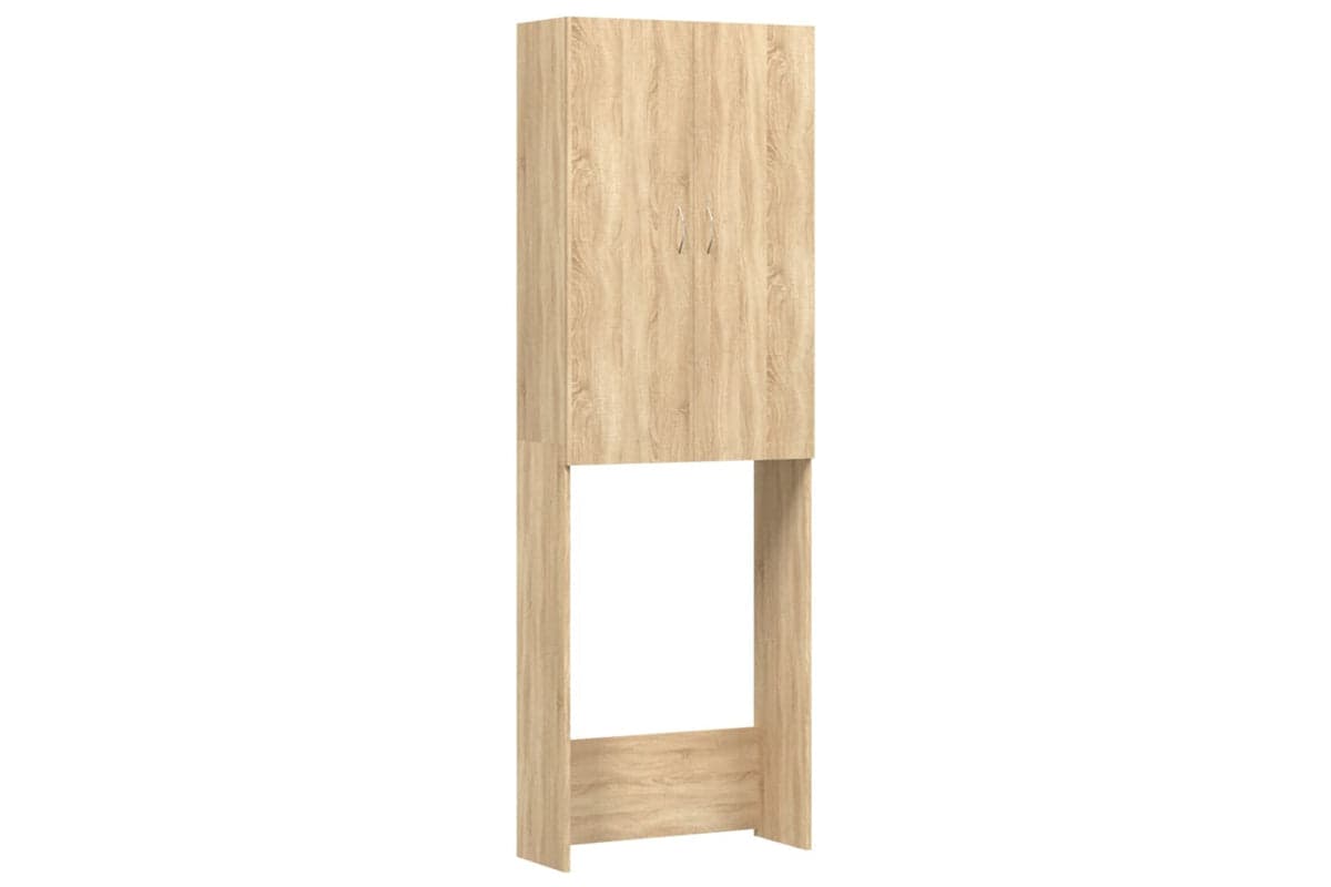 vidaXL Washing Machine Cabinet Sonoma Oak 64x25.5x190cm