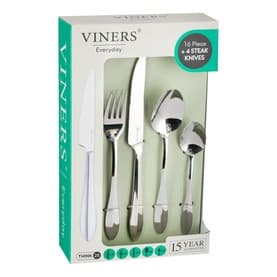 Everyday 16-Piece Cutlery Set with 4 Steak Knives