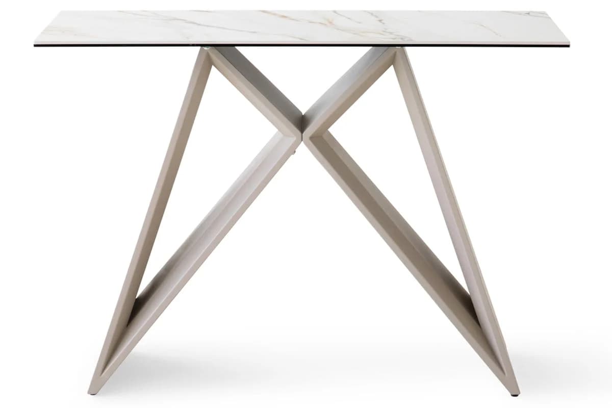 Milano Console Table | White/Beige