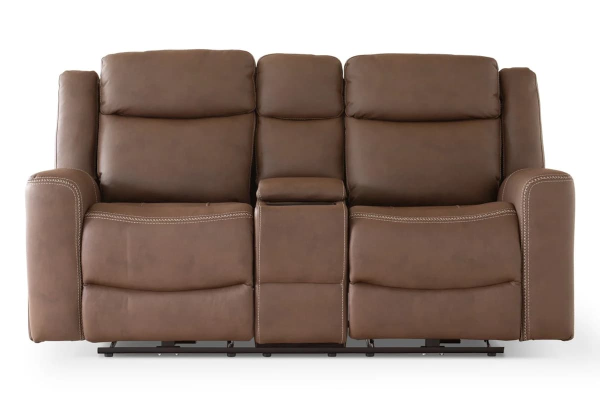Atlanta 2 Seater Sofa | Console | Power Recliner | Brown
