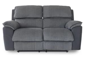 Potts 2 Seater Sofa | Manual Recliner | Grey