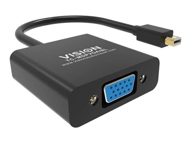 VISION - Professional - Adapter - Mini DisplayPort (M) to HD-15 (VGA) (M) - black