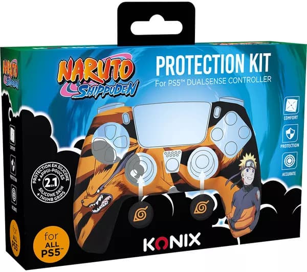 KONIX DualSense PS5 Controller Naruto Protection Kit