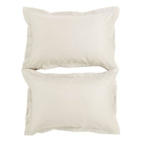 400 Thread Count Sateen Oxford Pillowcase Pair Ivory