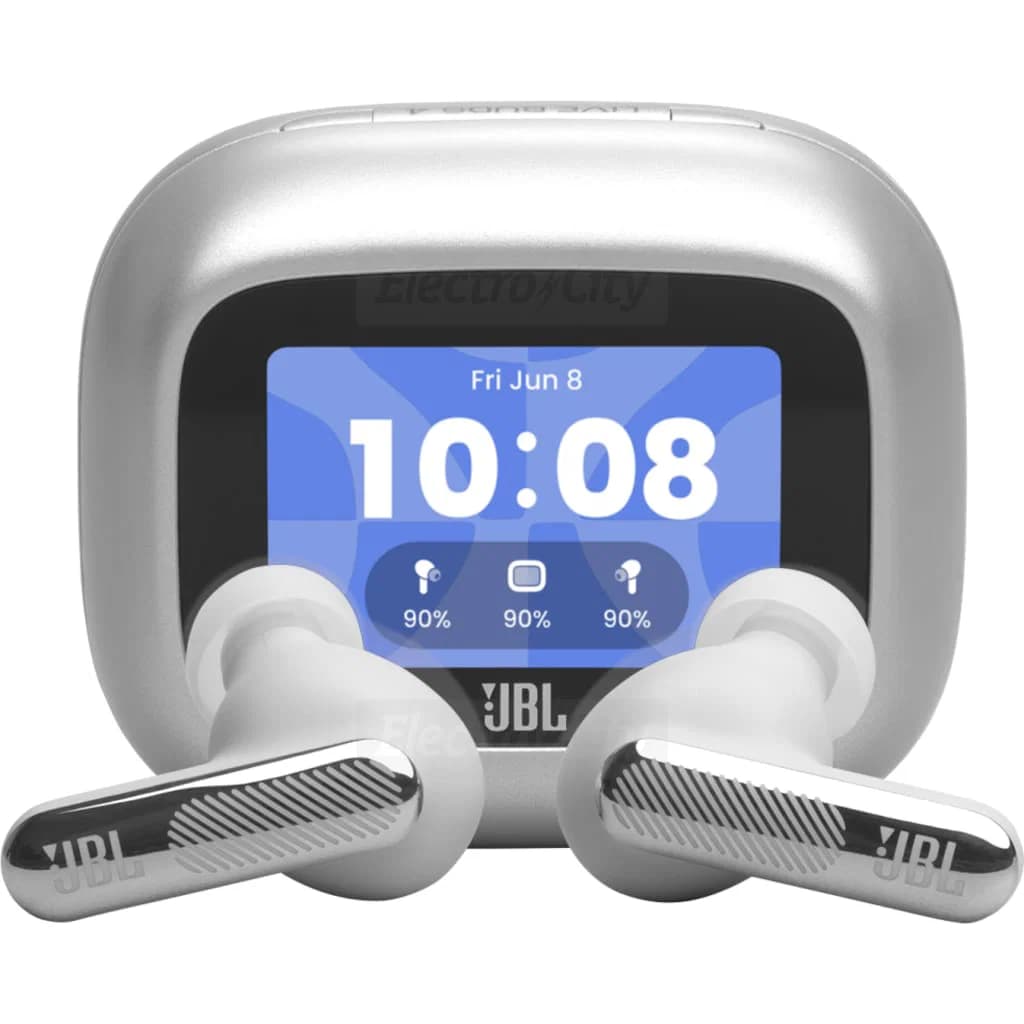 JBL Live Beam 4 True Wireless Noise Cancelling Earbuds | Silver