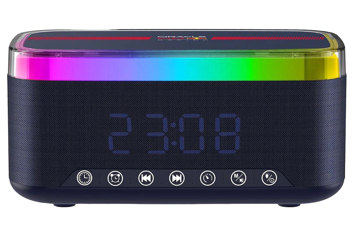 Red Bull Oracle Bluetooth Alarm Clock Radio with Speaker