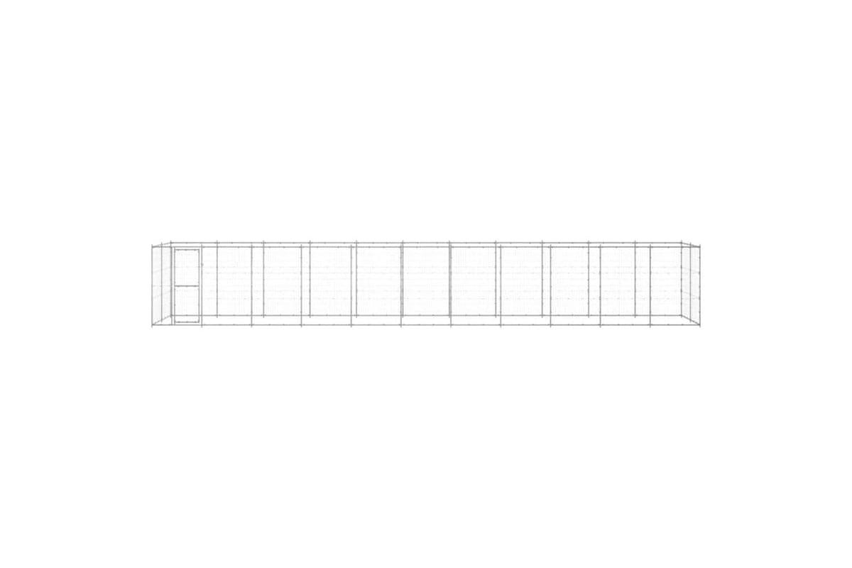 Vidaxl Outdoor Dog Kennel Galvanised Steel 2662 M