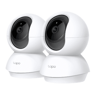 TAPO Pan/Tilt Home Security Wi-Fi Camera (2 Pack) | TapoC200P2