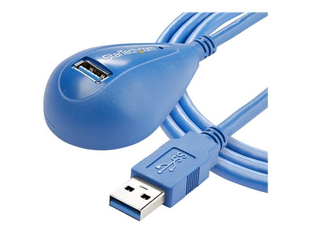 STARTECH.COM - StarTech 5 ft Desktop SuperSpeed USB 3.0 Extension Cable - A to A M/F - USB extension cable - USB Type A (M) to USB Type A (F) - 5 ft - black - USB3SEXT5DSK - USB extension cable - USB Type A to USB Type A - 1.5 m