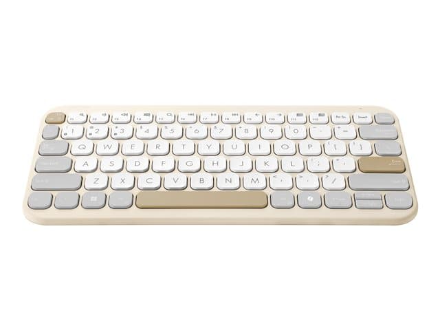 ASUSTEK - ASUS Marshmallow KW100 - keyboard - 1.6 mm key travel - 75% compact - green tea latte Input Device