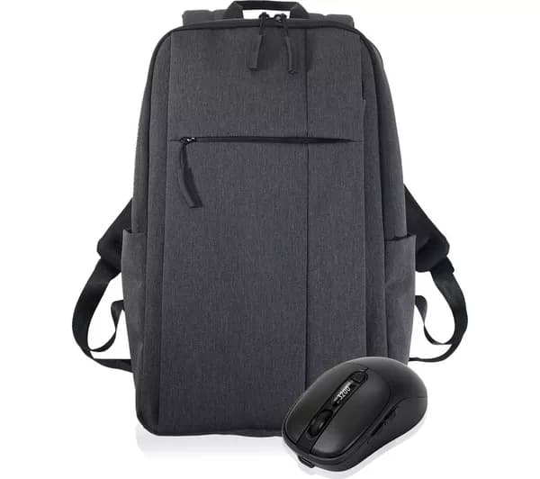SANDSTROM S15BPBUN26 15.6" Laptop Backpack & Wireless Mouse Bundle - Grey