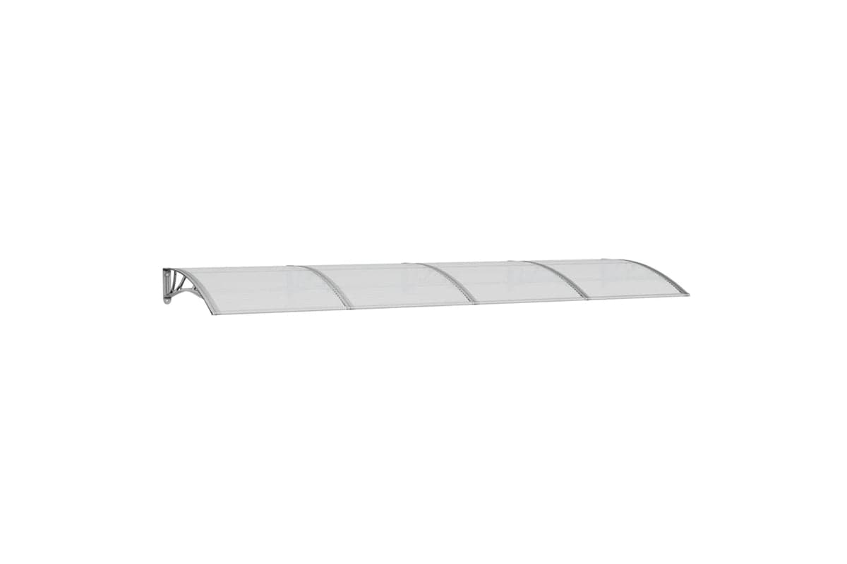 vidaXL Door Canopy Grey 350x100cm Polycarbonate