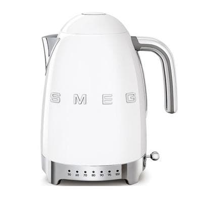 Smeg Retro 50's Style Variable Temperature Kettle - White - KLF04WHUK
