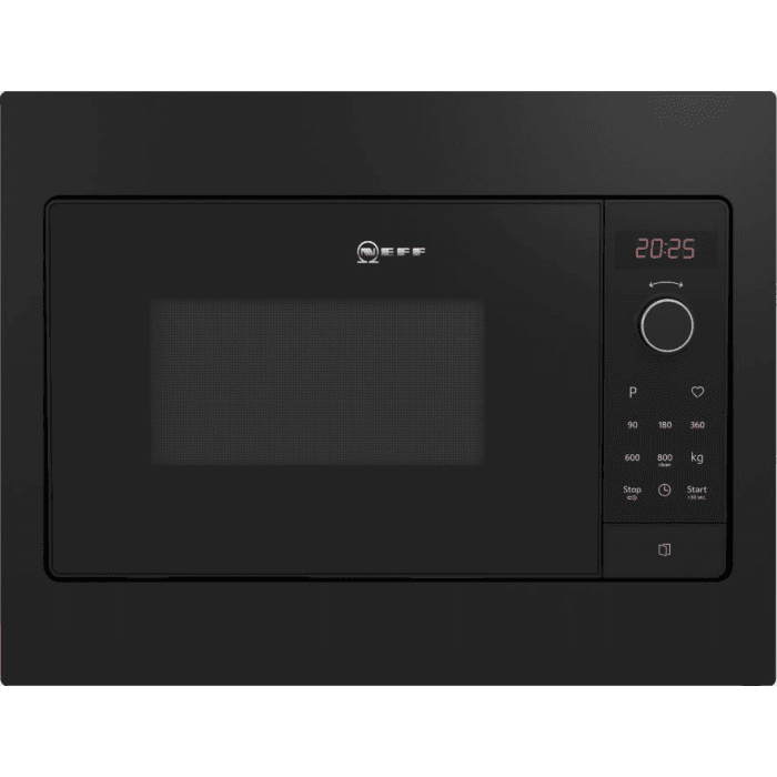 Neff HLAWG25S3B, 800W Built-In Microwave, Black