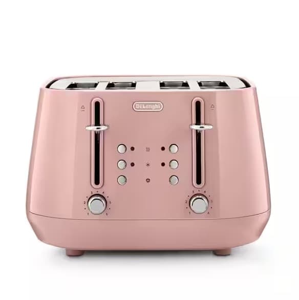 Delonghi Eclettica 4 Slice Toaster - Pink | CTY4003.PK