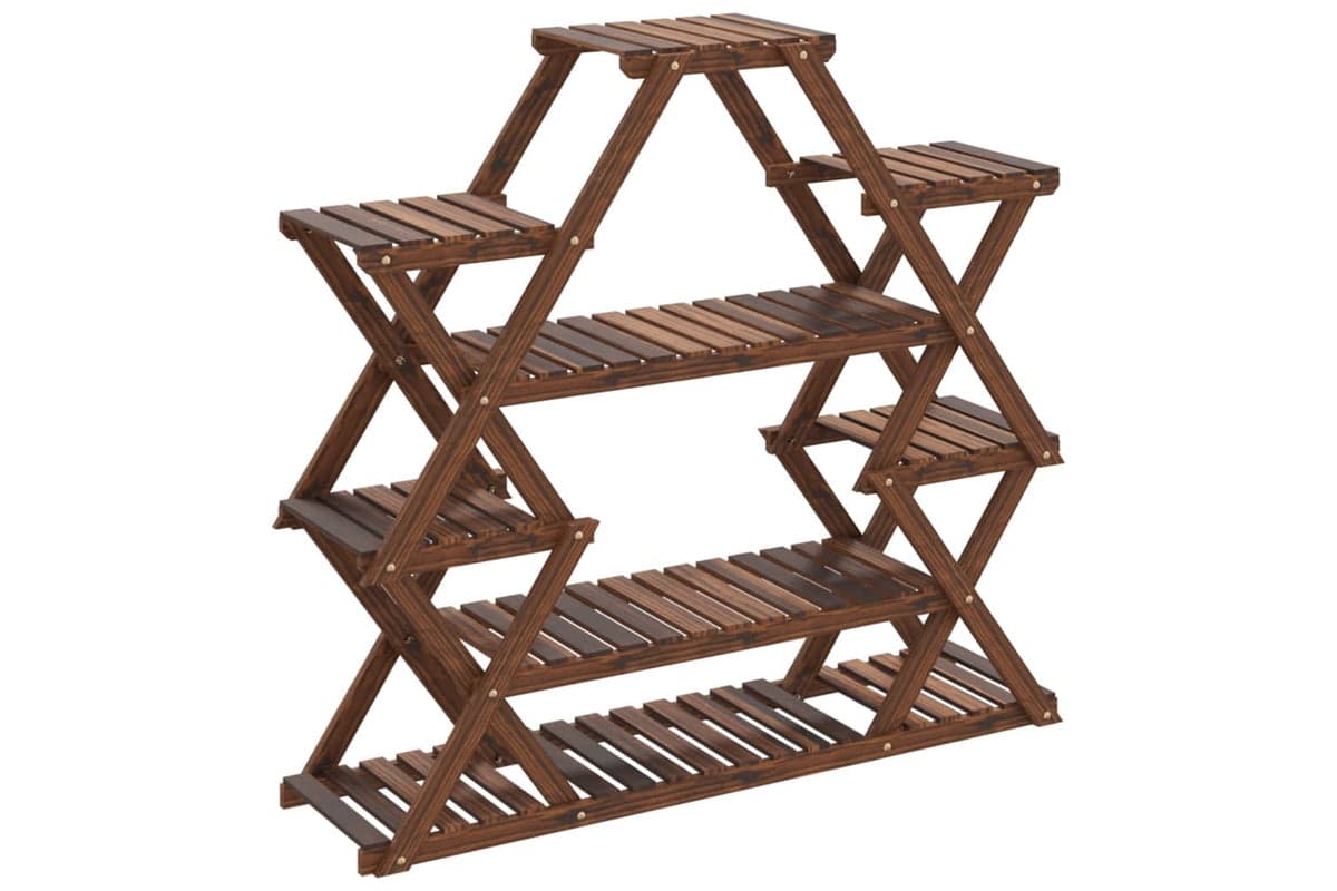 vidaXL 362877 Flower Stand 110x25x105cm Solid Wood Fir